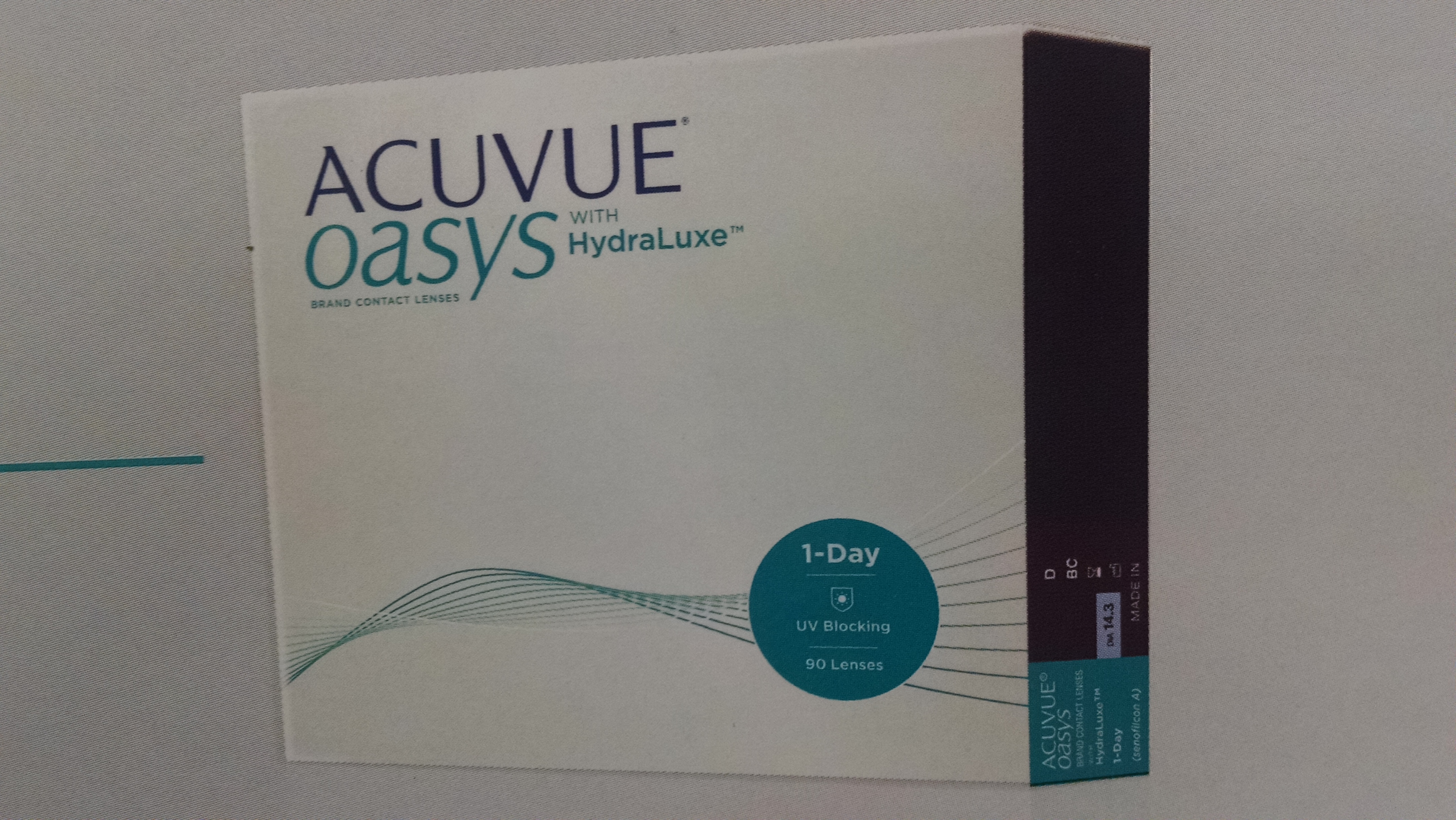 Contact Lenses Acuvue Oasys 1 DAY 90pk With HYDRALUXE   Oasys1day 